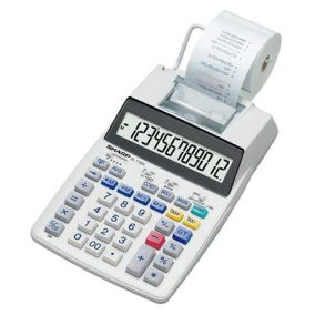 Számológép, szalagos, 12 számjegy, 2 színű nyomtató, SHARP "EL-1750V"   Számológép, szalagos, 12 számjegy, 2 színű nyomtató, SHARP "EL-1750V"