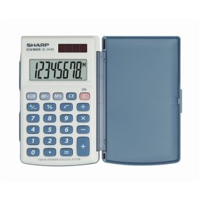   Zsebszámológép, 8 számjegy, fedeles, SHARP "EL-243S"