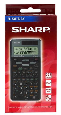 Számológép, tudományos, 273 funkció, SHARP "EL-531", szürke