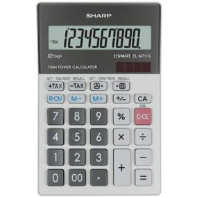 Számológép, asztali, 10 számjegy, SHARP "EL-M711G"   Számológép, asztali, 10 számjegy, SHARP "EL-M711G"