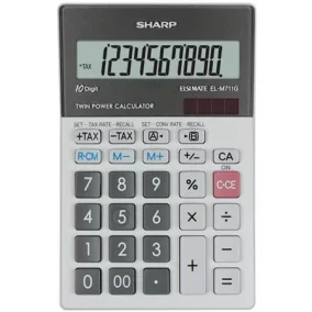   Számológép, asztali, 10 számjegy, SHARP "EL-M711G"