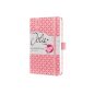   Naptár, A6, heti, 2026, kemény borító, SIGEL "Jolie", rózsaszín