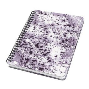 Spirálfüzet, 162x215 mm, pontrácsos, 60 lap, keményfedeles, SIGEL "Jolie", Violet Marble   Spirálfüzet, 162x215 mm, pontrácsos, 60 lap, keményfedeles, SIGEL "Jolie", Violet Marble