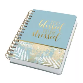   Spirálfüzet, 168x215 mm, pontrácsos, 120 lap, keményfedeles, SIGEL "Jolie", Heavenly Leaves