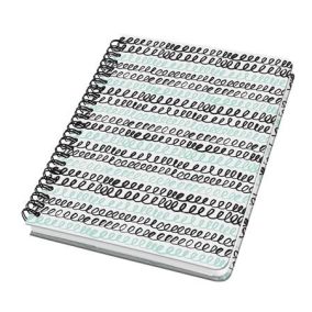   Spirálfüzet, 162x215 mm, pontrácsos, 60 lap, keményfedeles, SIGEL "Jolie", Curly Mint