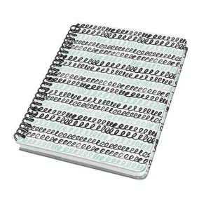   Spirálfüzet, 162x215 mm, pontrácsos, 60 lap, keményfedeles, SIGEL "Jolie", Curly Mint