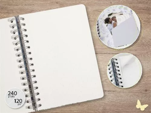 Spirálfüzet, 168x215 mm, pontrácsos, 120 lap, keményfedeles, SIGEL "Jolie Ginko Harmony"