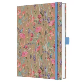   Jegyzetfüzet, exkluzív, A5, vonalas, 96 lap, keményfedeles, SIGEL "Jolie", Pure Wildflowers
