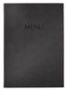 Étlaptartó, A4, keményfedeles, SIGEL „MENU”, antracit