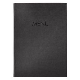 Étlaptartó, A4, keményfedeles, SIGEL „MENU”, antracit