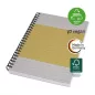   Spirálfüzet, A5, vonalas, 80 lap, puhafedeles, SIGEL "Quicknote", sárga-szürke