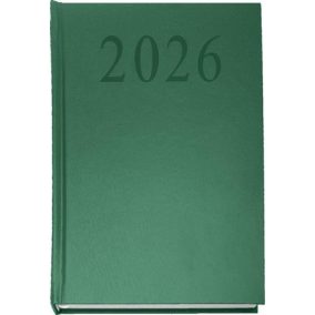 Naptár, tervező, A5, napi, 2026, zöld