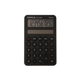 Számológép, asztali, 10 számjegy, MAUL "Eco MD 1", fekete   Számológép, asztali, 10 számjegy, MAUL "Eco MD 1", fekete