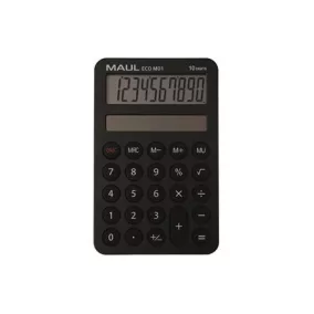   Számológép, asztali, 10 számjegy, MAUL "Eco MD 1", fekete