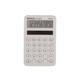   Számológép, asztali, 10 számjegy, MAUL "Eco MD 1", fehér