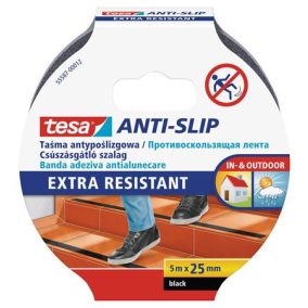 Csúszásgátló szalag, 25 mm x 5 m, TESA "Anti-slip", fekete   Csúszásgátló szalag, 25 mm x 5 m, TESA "Anti-slip", fekete