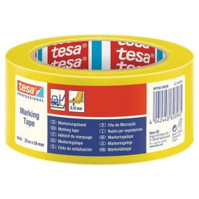 Jelölőszalag, 50 mm x 33 m, TESA "Professional", sárga   Jelölőszalag, 50 mm x 33 m, TESA "Professional", sárga