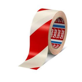 Jelölőszalag, 50 mm x 33 m, TESA "Professional" piros/fehér   Jelölőszalag, 50 mm x 33 m, TESA "Professional" piros/fehér