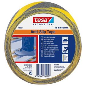 Csúszásgátló szalag, 50 mm x 15 m, TESA "Anti-Slip", fekete-sárga   Csúszásgátló szalag, 50 mm x 15 m, TESA "Anti-Slip", fekete-sárga