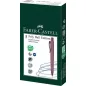   Golyóstoll, 1 mm, XB, nyomógombos tolltest, bordó tolltest, FABER-CASTELL "Poly Ball Urban", kék
