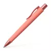Golyóstoll, 1 mm, XB, nyomógombos tolltest, korallpiros tolltest, FABER-CASTELL "Poly Ball Urban", kék