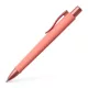 Golyóstoll, 1 mm, XB, nyomógombos tolltest, korallpiros tolltest, FABER-CASTELL "Poly Ball Urban", kék