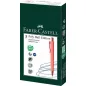   Golyóstoll, 1 mm, XB, nyomógombos tolltest, korallpiros tolltest, FABER-CASTELL "Poly Ball Urban", kék