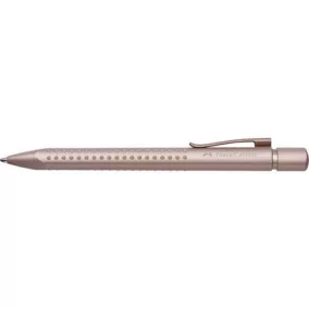   Golyóstoll, 1 mm, XB, nyomógombos, rózsaszín tolltest, FABER-CASTELL "Grip 2010 Harmony", kék