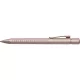 Golyóstoll, 1 mm, XB, nyomógombos, rózsaszín tolltest, FABER-CASTELL "Grip 2010 Harmony", kék