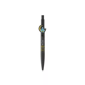  Golyóstoll, 0,8 mm, nyomógombos, ICO "Astronaut", fekete-fehér
