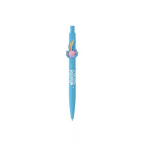   Golyóstoll, 0,8 mm, nyomógombos, kék tolltest, ICO "Axolotl", kék