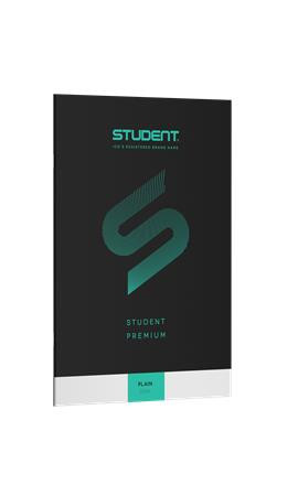 Füzet, tűzött, A4, sima, 32 lap, ICO "Student Premium", "80-32", fekete