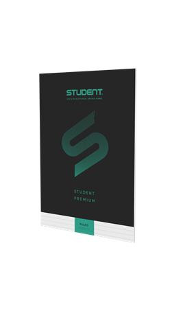 Füzet, tűzött, A4, vonalas, 32 lap, ICO "Student Premium", "81-32", fekete