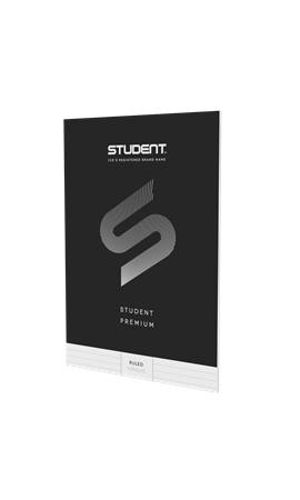 Füzet, tűzött, A4, vonalas, 32 lap, ICO "Student Premium", "81-32", fekete