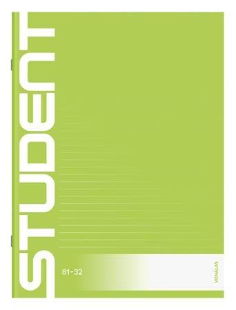 Füzet, tűzött, A4, vonalas, 32 lap, ICO "Student", "81-32"