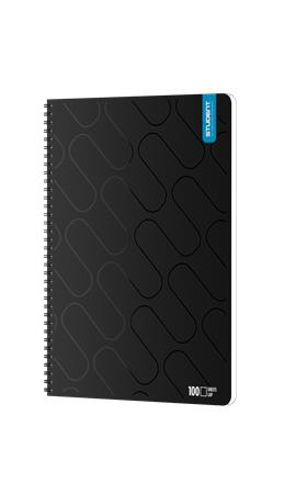 Spirálfüzet, A4, sima, 100 lap, ICO "Student Premium", vegyes színek