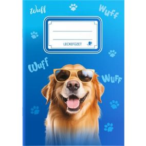   Füzet, tűzött, A5, lecke, 34 lap, ICO "Süni", kutyás