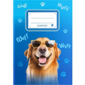   Füzet, tűzött, A5, lecke, 34 lap, ICO "Süni", kutyás