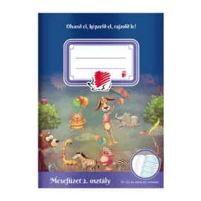   Olvasónapló, tűzött, A5, 32 lap, 2. osztály, ICO "Süni Mesefüzet"
