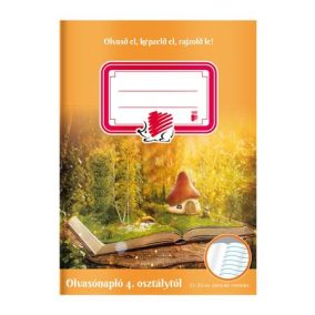 Olvasónapló, tűzött, A5, 32 lap, 4-8. osztály, ICO "Süni"   Olvasónapló, tűzött, A5, 32 lap, 4-8. osztály, ICO "Süni"