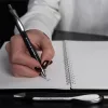 Golyóstoll, 0,7 mm, nyomógombos, SCHNEIDER "Slider Rave XB", fekete, kék