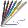 Golyóstoll, 0,5 mm, nyomógombos, vegyes tolltest, SCHNEIDER "K15", kék