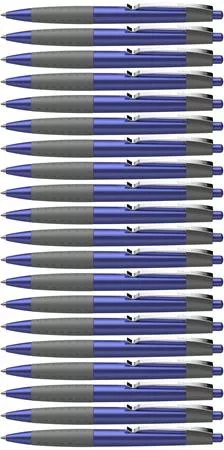 Golyóstoll, 0,5 mm, nyomógombos, SCHNEIDER "Loox", kék