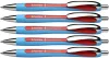Golyóstoll, 0,7 mm, nyomógombos, SCHNEIDER "Slider Rave XB", piros