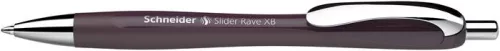 Golyóstoll, 0,7 mm, nyomógombos, SCHNEIDER "Slider Rave XB", szilva lila