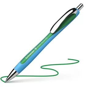   Golyóstoll, 0,7 mm, nyomógombos, SCHNEIDER "Slider Rave XB", zöld