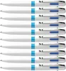 Golyóstoll, 0,5 mm, nyomógombos, négyszínű, SCHNEIDER "Take 4", fehér