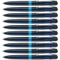   Golyóstoll, 0,5 mm, nyomógombos, négyszínű, SCHNEIDER "Take 4", sötétkék