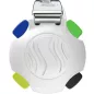   Golyóstoll, 0,5 mm, nyomógombos, négyszínű, SCHNEIDER "Take 4 Neon", zöld-fehér