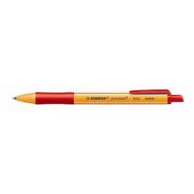   Golyóstoll, 0,5 mm, nyomógombos, STABILO "Pointball", piros